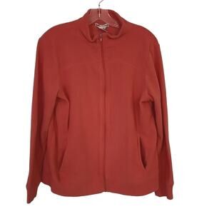 Rebecca Malone Rose Pink Zip-up Fleece, M